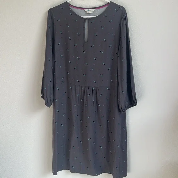 BODEN Vanessa jersey floral long sleeve dress - Picture 2 of 11